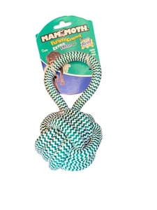 Mammoth Flossy Chews EXTRA FRESH Monkey Fist Ball with Handle Premium Cotton - Picture 1 of 1