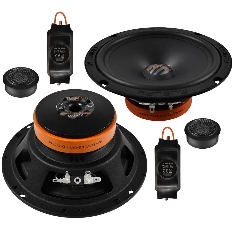 MUSWAY MAE6.2C 16,5cm Auto Lautsprecher 2-Wege Komponenten System 3 Ohm 200 Watt - Bild 1 von 4