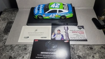 Kyle Larson 2019 All-Star Race win 41/60 Autographed Elite NASCAR Diecast Car - Image 1 of 4