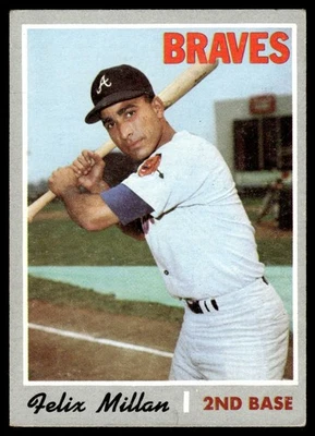 1970 O-Pee-Chee Felix Millan Atlanta Braves #710 - Image 1 of 2