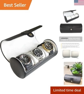 Vitrina de reloj de cuero sintético de lujo - Solución de viaje duradera para relojes - Imagen 1 de 10