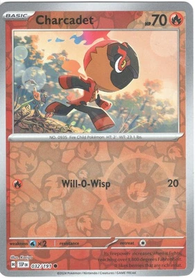 Charcadet - - SV08: Surging Sparks 032/191 - Common - NM Pokémon TCG - Image 1 of 2