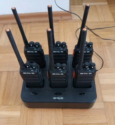 Retevis RT24 Funkgerät Set, Walkie Talkie 6er inkl. Ladeschale - Bild 1 von 4