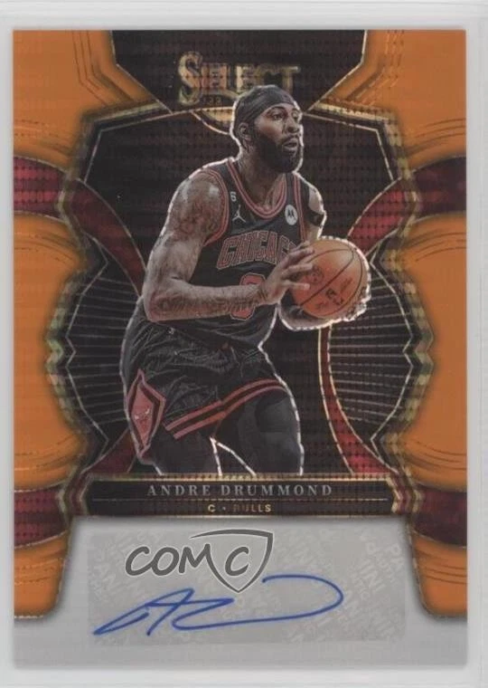 2022-23 Select Signatures FOTL Neon Orange Pulsar Prizm /30 Andre Drummond Auto - Image 1 of 2