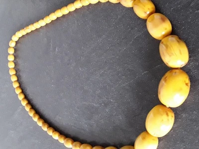 Alte Halskette Bakėlit Bernstein??? - Bild 1 von 4