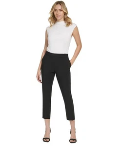 Calvin Klein Women's X-Fit Cropped Slim Leg Pants - Picture 1 of 16