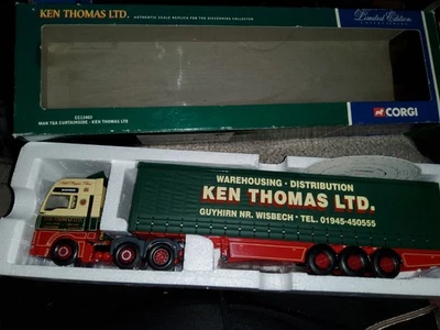 CORGI CC13403 MAN TGA CURTAINSIDE 'KEN THOMAS LTD' MINT BOXED 1:50 - Image 1 of 4