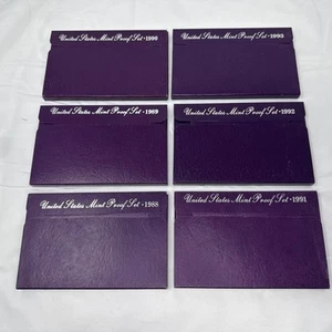"Purple Box" US Proof Set RUN1988 1989 1990 1991 1992 1993 - Bild 1 von 10