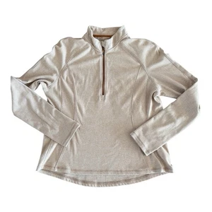 Maglione pullover valanga donna XL top atletico 1/4 zip righe Siena arancione - Foto 1 di 24