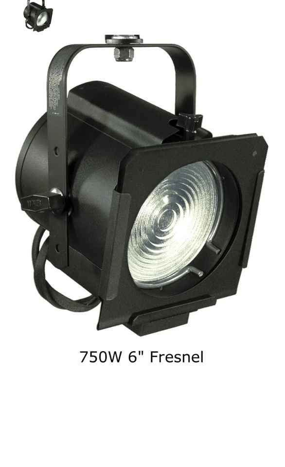 2 Fresnel 6" Adjustable Stage Light 750W - Image 1 of 4