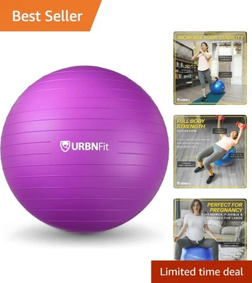 Pelota de yoga y fitness de PVC sostenible - Soporte hasta 330 libras con bomba rápida Foto 1 de 4