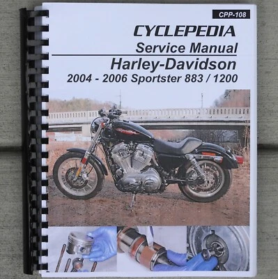 2004-2006 Harley Davidson Sportster XL 883 1200 SERVICE & REPAIR MANUAL - Image 1 of 3