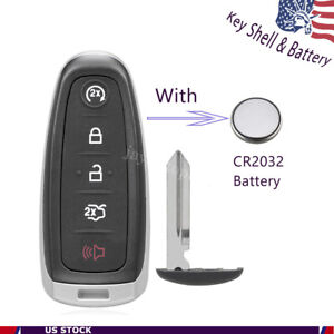 For 2017 2018 2019 2020 Ford Escape Remote Key Fob Shell Case + CR2032 Battery