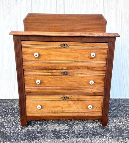 Antique Oak Chest of Drawers Cover