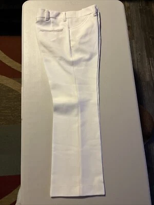 Pantalones para hombre Immaculate 1970s Levi’s Panatella corte caballero blanco poliéster 31x28 Foto 1 de 4