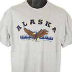Alaska Bald Eagle T Shirt Mens Size Large Vintage 90s The Last Frontier Nature