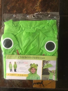 CloudNine Umbrellas Froggy Childrens Raincoat Frog One Size Fits All 5-12 Years - Picture 1 of 3