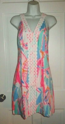 NWT LILLY PULITZER MULTI OUT TO SEA LYNN SHIFT DRESS 12 - Image 1 of 4