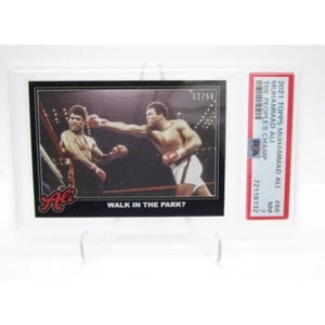 2021 Topps Muhammad Ali The People Champ Black Parallel #02/56 PSA 7 Card (T2) - Picture 1 of 4
