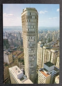 SAO PAULO, BRAZIL postcard AV. IPIRANGA, CITY CENTER 1982 - PRISTINE UNUSED - Picture 1 of 2
