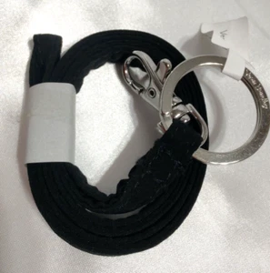 Vera Bradleys SCHLÜSSELBAND in KLASSISCHEM SCHWARZ mit Schlüsselanhänger, Karabinerverschluss, kostenloser Versand Neu mit Etikett - Bild 1 von 5