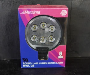 Maxxima MWL-28 6 LED Round Work Light 1,400 Lumens 12/24VDC - Picture 1 of 3
