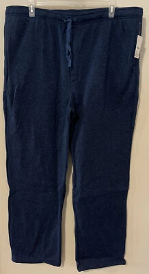 Sonoma Mens 2xl Tall Thick Blue Fleece Lounge Sweatpants w/Pockets NWT! A - Image 1 of 4