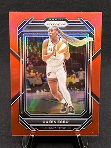 2023 Panini Prizm WNBA Red Prizm #78 Queen Egbo /199 Washington Mystics Fever