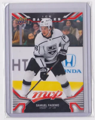 2022-23 UPPER DECK MVP ICE BATTLES ROOKIE SP SAMUEL FAGEMO #235 L.A KINGS - Image 1 of 2