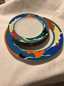 Momentum by Christopher Stuart 4  Salad Plates & 1 serving platter - Picture 1 of 4