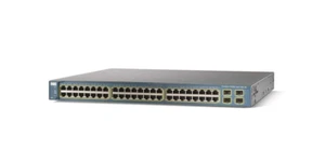 Cisco 3560G Catalyst 48 Port Gigabit POE Switch with rack ears - Picture 1 of 1