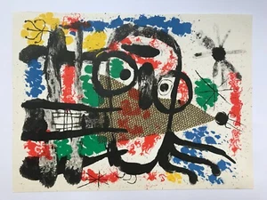 JOAN MIRO ORIGINAL LITHOGRAPHIE 1960 HINTER DEM SPIEGEL MAEGHT  - Bild 1 von 1