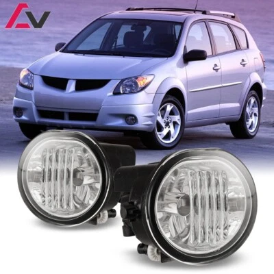 2003-2008 For Toyota Pontiac Vibe Clear Lens Pair Bumper Fog Lights Front Lamps - Image 1 of 4
