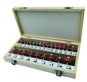 Wood Working Router Bit Set 24 pcs for Electric Router Machine 1/4" Shank - Picture 1 of 3