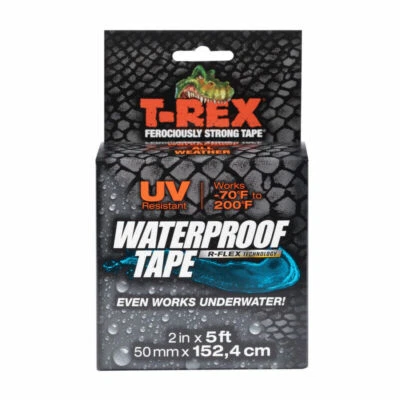 SHURTAPE TECHNOLOGIES LLC T-Rex UV Resistant Waterproof Tape 2" x 5 foot roll. #285988 NEW