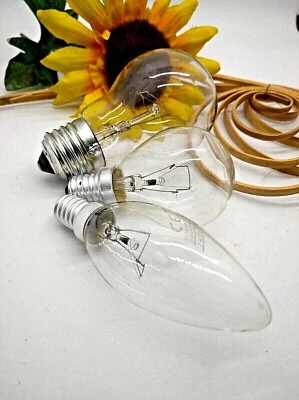 Lampada Lampadina INCANDESCENZA filamento Goccia Oliva Sfera E14 E27 DIMMERABILE - Immagine 1 di 4