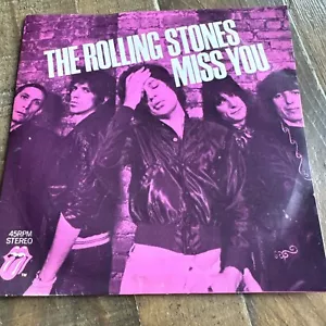 Rolling Stones Miss You 7 Inch Vinyl Record Single - Picture 1 of 6