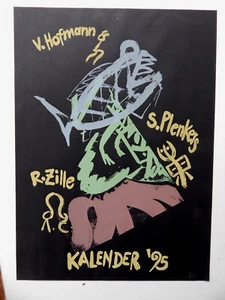 Plakat V.Hofmann S.Plenkers S.Zille Kalender 95 - Picture 1 of 4