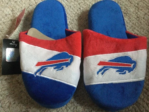 Buffalo Bills Youth Slippers NFL Forever Youth Slide Slippers New Cover