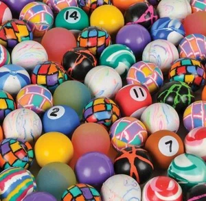 144 ASSORTED 27MM SUPERBALLS, HIGH BOUNCE, BOUNCY BALLS, THE BEST SUPER BALL - Picture 1 of 2