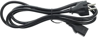 Dell 078390 Netzkabel 220V EU | 2m | C13 Stecker | Schwarz | NEU - Bild 1 von 2