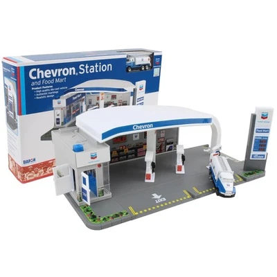 Realistic Daron Chevron Gas Station Playset - Educational Team Building Toy - Image 1 of 4