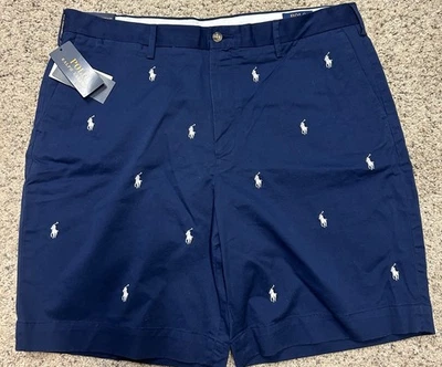 Polo Ralph Lauren Men's 38 Embroidered Pony Classic Fit 9" Stretch Chino Shorts - Image 1 of 4