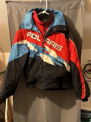 Vintage Polaris Snowmobile Winter Jacket Youth XL/ Adult S - Image 1 of 4