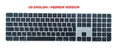 Genuine Apple Magic Keyboard /Touch ID Numeric Wireless Bluetooth English/Hebrew - Image 1 of 4
