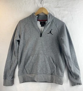 Nike Boys' Air Jordan Jumpman 1/4 Zip Fleece Sweatshirt 956324-GEN C1 Large - Picture 1 of 6