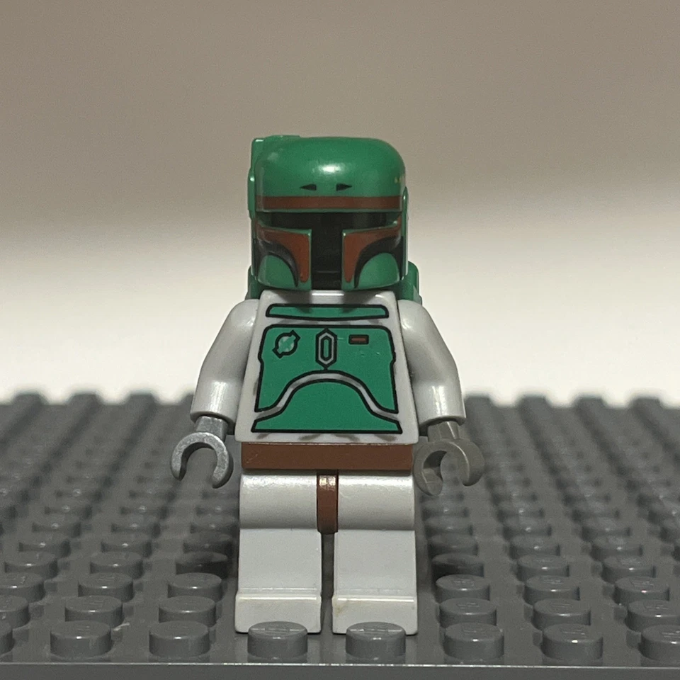 LEGO Star Wars Boba Fett Minifigure Bluish Grays 6209 6210 sw0002a 2006 - 2A - Image 1 of 2