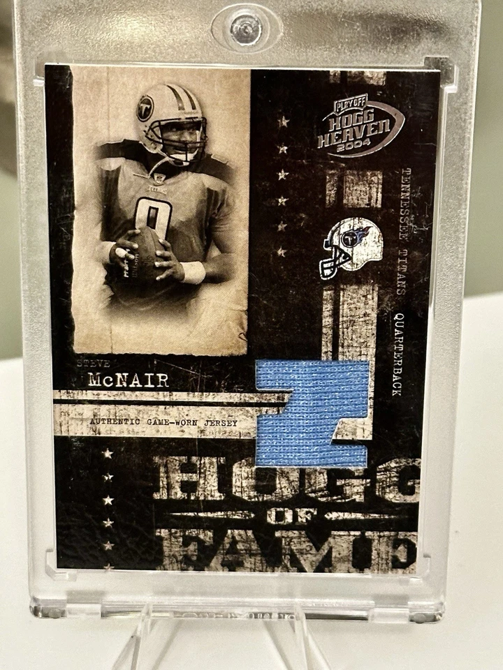 Camiseta deportiva 2004 Playoff Hogg Heaven Steve McNair 32/75 Hogg of Fame Titans Foto 1 de 2