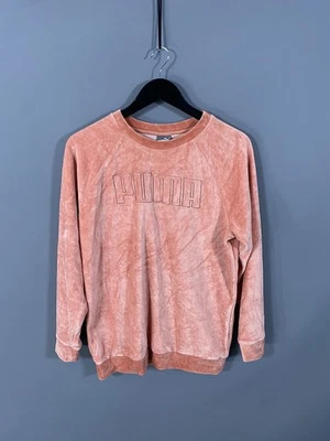 PUMA VELOUR Sweatshirt - Size UK12 - Pink - Great Condition - Women’s - Image 1 of 3