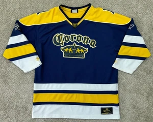 Corona Extra Jersey Men's XXL Blue White Yellow Hockey 01 VINTAGE 1990's - Picture 1 of 12